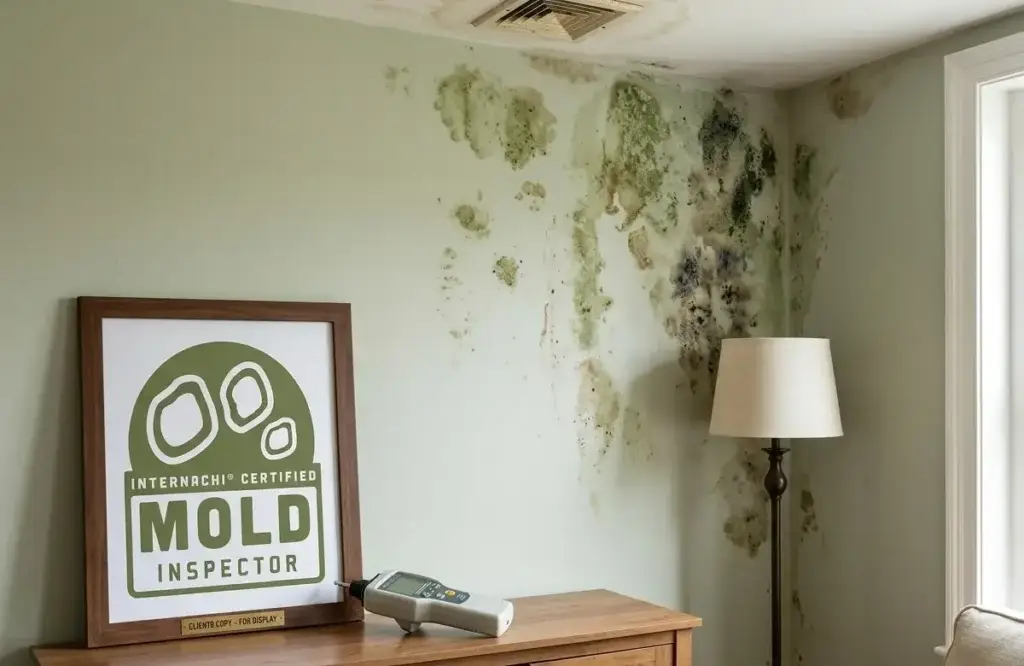 Visible Discoloration on Walls or Ceilings