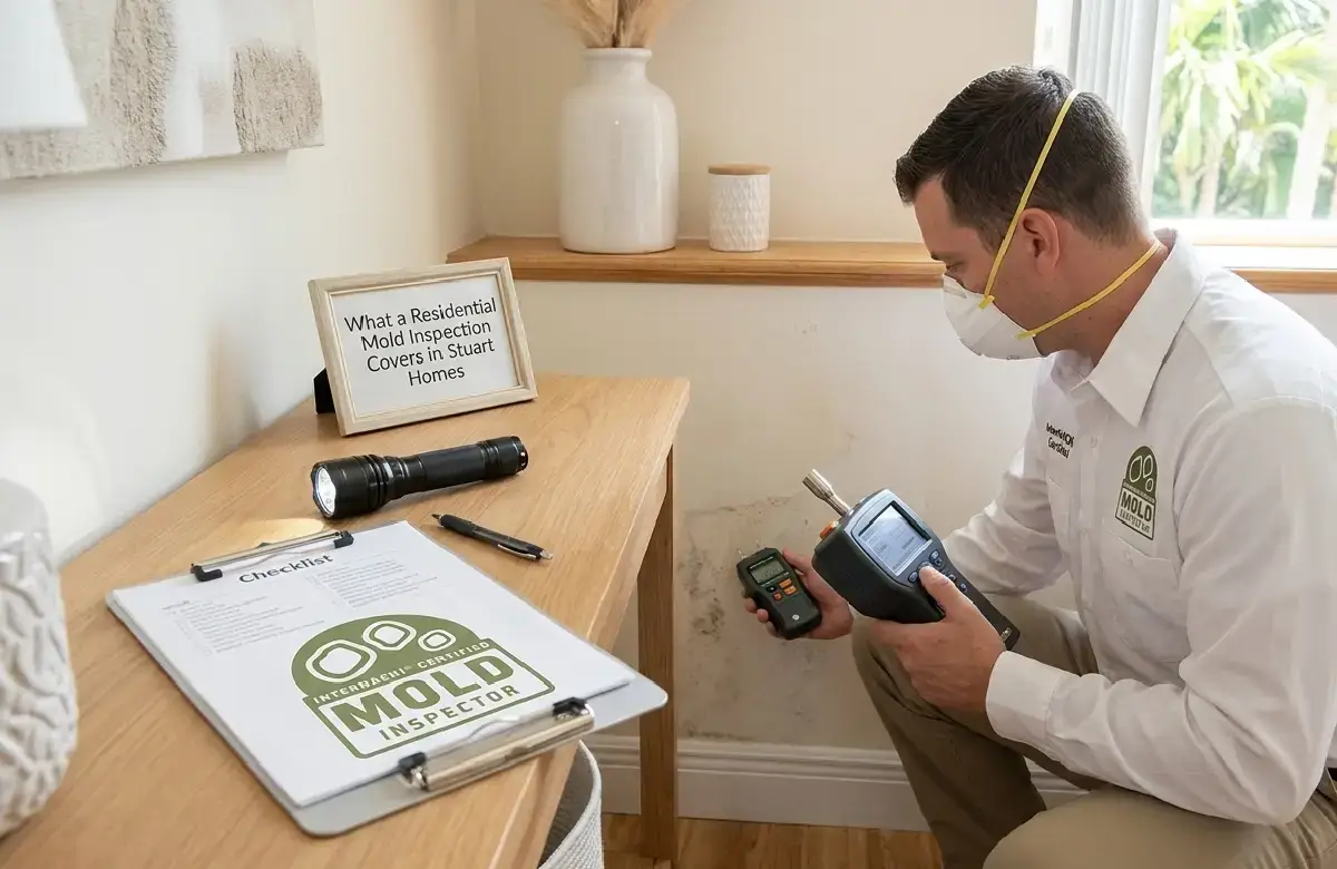What a Residential Mold Inspection Covers in Stuart Homes