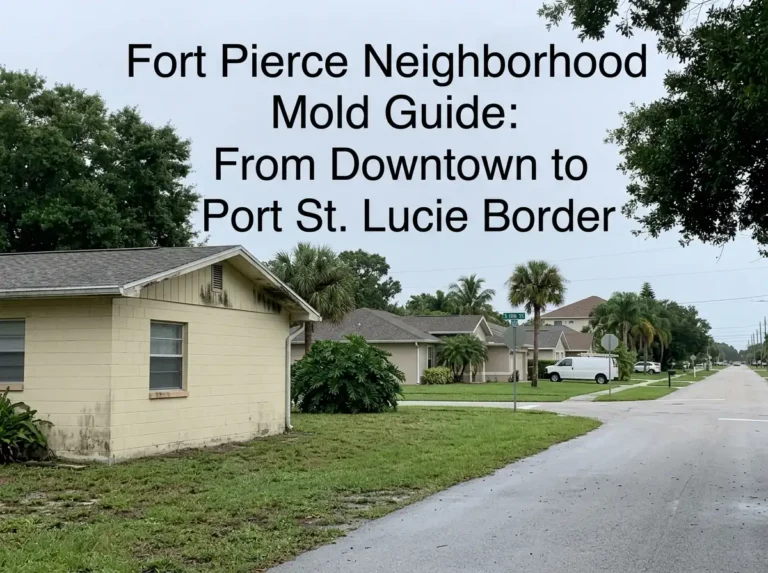 Fort Pierce Neighborhood Mold Guide: From Downtown to Port St. Lucie Border