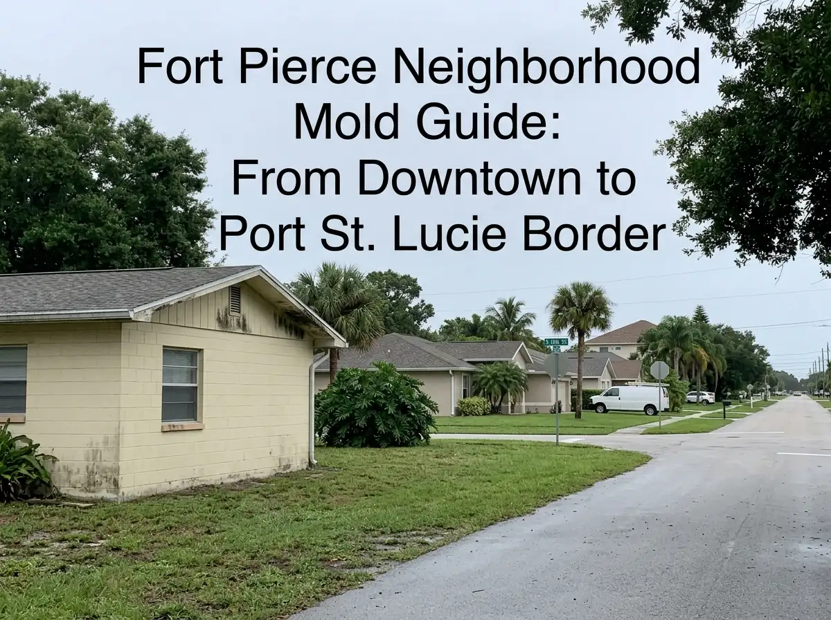Fort Pierce Neighborhood Mold Guide From Downtown to Port St. Lucie Border