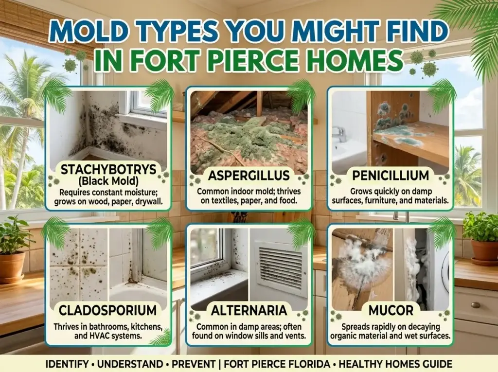 Mold Types You Might Find and Mold Prevention  in Fort Pierce Homes 