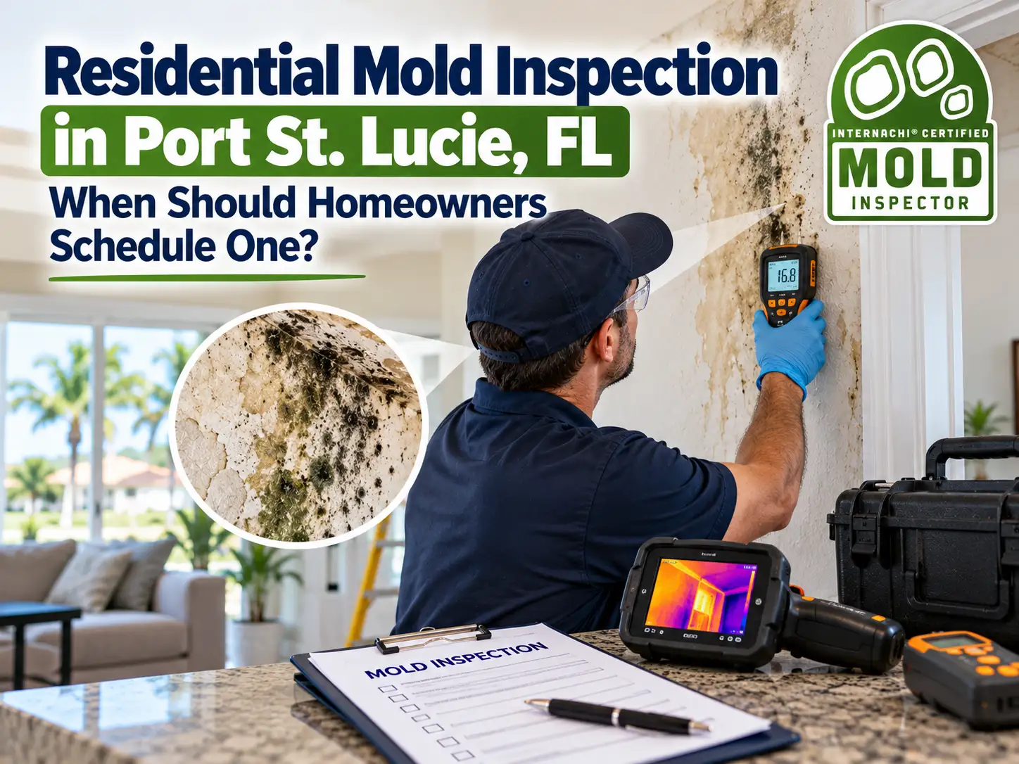 Residential Mold Inspection in Port St. Lucie FL When Should Homeowners Schedule One